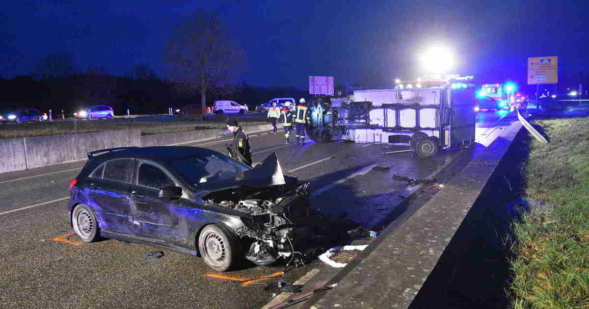 Mauer/Rhein-Neckar-Kreis: Hoher Schaden bei Unfall mit vier Fahrzeugen ...